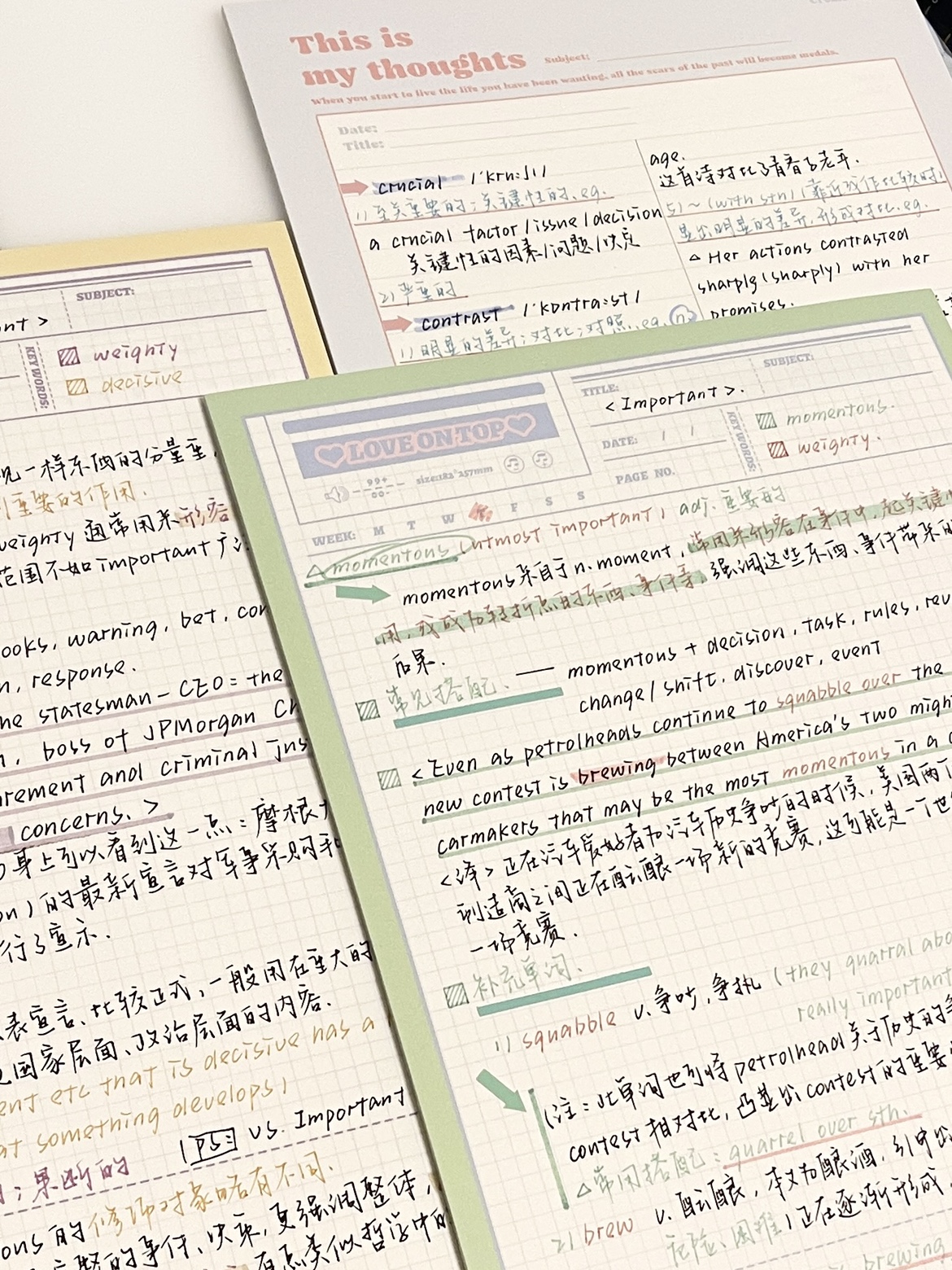 CREAMSODA奶油苏打拍纸本简约可撕椰子奶昔计划本便签本B5学习纸