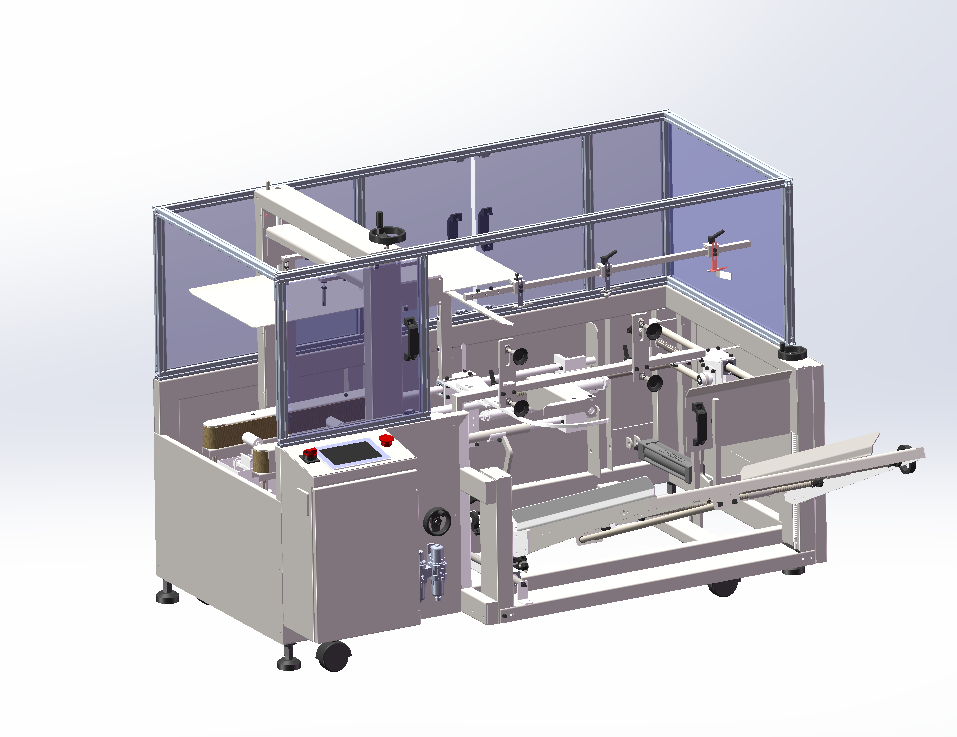 自动开箱机成型机3d模型