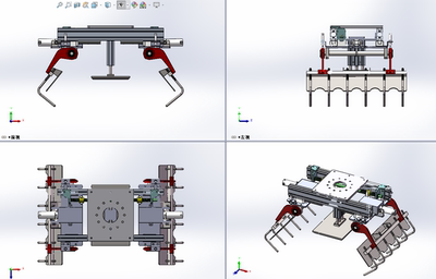 机械手爪具手抓/两款平行夹具3d图纸设计 可定制设计机器人夹爪