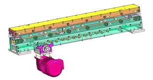 堆垛机自动伸缩货叉3D模型图纸 带工程图  solidworks学习图纸