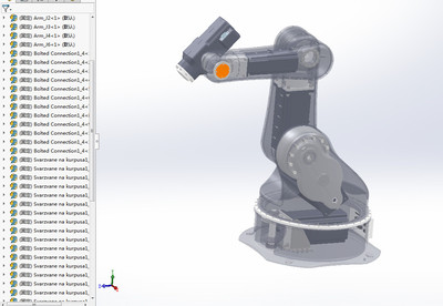 5轴关节机器人工业关节机械手五轴码垛机械手搬运机器人3d图纸