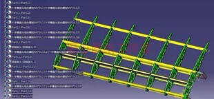 飞机机翼结构三维建模图纸 CATIA设计 机械学习资料