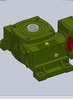 WPWEDKO型蜗轮蜗杆减速机3d图纸 soildworks3d图纸