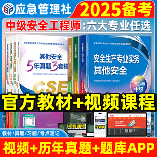 备考2025年中级注册安全师工程师教材习题集其他化工建筑施工煤矿冶炼非金属矿山真题技术基础生产管理法律法规应急管理社官方2024