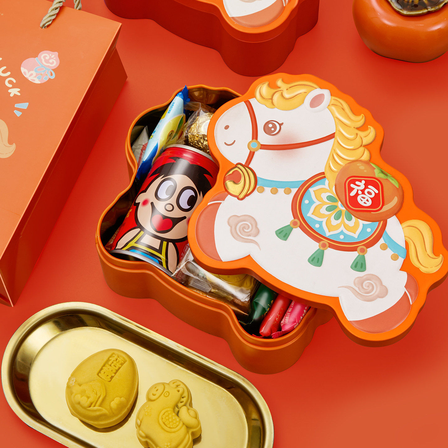 爱哆哆喜饼马年宝宝满月伴手礼诞喜饼/诞生礼饼
