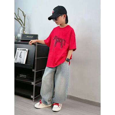 2026春夏男童百搭短袖儿童卡通洋气T恤3601