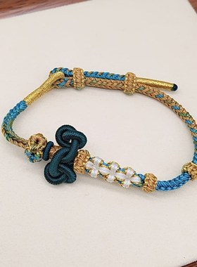 只此青绿桃花结半成品手绳