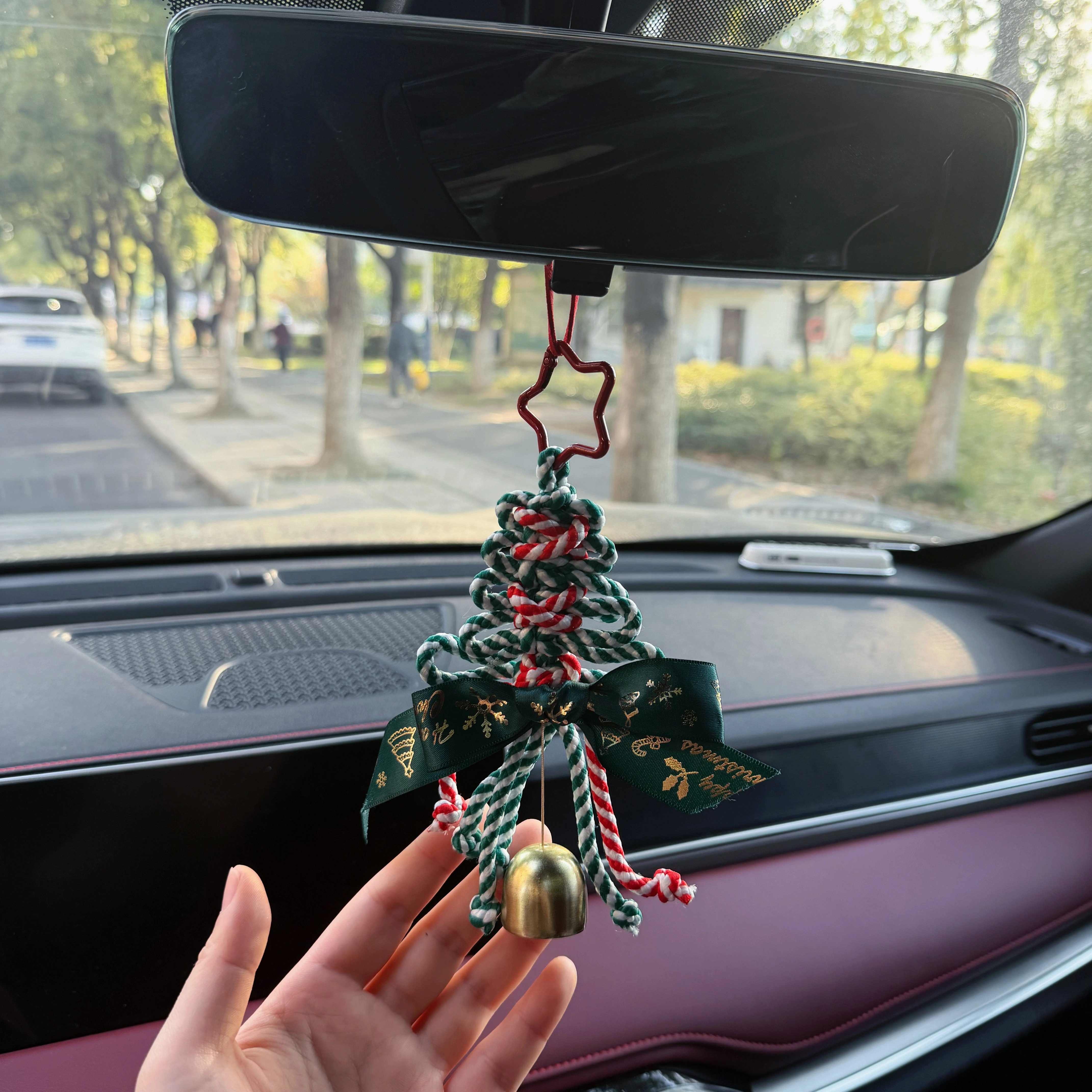 原创编绳圣诞树miu系包包挂件圣诞节星星钥匙扣摆件创意礼物