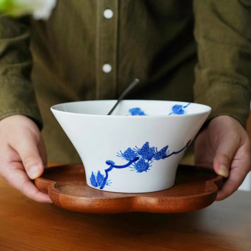 定一生活陶瓷中式青花瓷饭碗