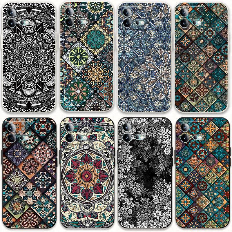 适用vivoiqooneo8手机壳花纹图腾