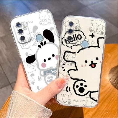 适用oppoa32手机壳个性线条小狗0