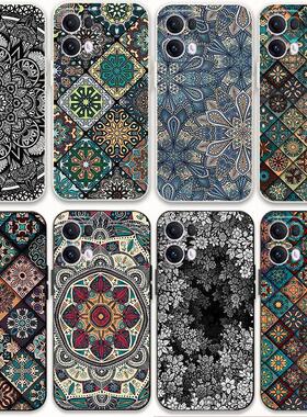 适用opporeno13手机壳op复古图腾reno13pro花纹13pro镜头全包国风reno13民族防摔软胶套opp0情侣个性男女por