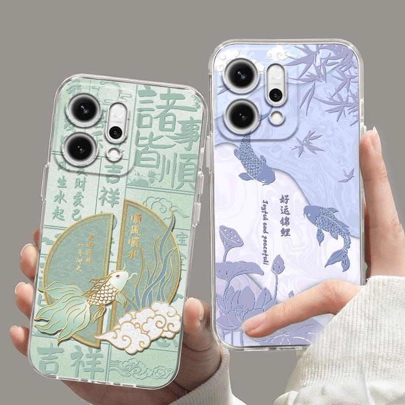 适用opporeno14手机壳国风寓意re