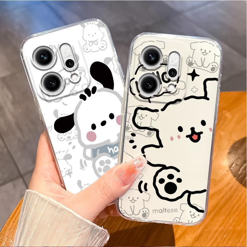 适用opporeno14手机壳线条小狗re