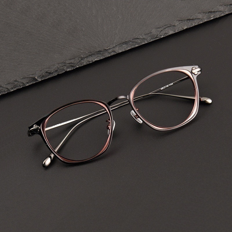 设计师手作日本小脸纯钛配近视眼镜复古圆框眼镜框架可配高度数,ZIPPO/瑞士军刀/眼镜,定制成品光学镜,淘宝优惠券,粉丝福利购,淘宝优惠卷