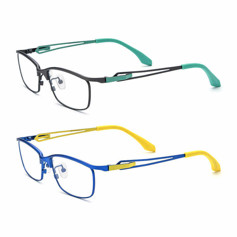 超轻纯钛个性方形眼镜框架男女款小清新前卫小众近视眼睛可配度数