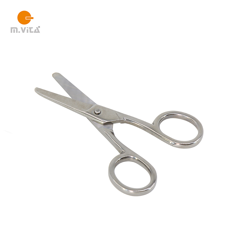 儿童安全文具蒙生剪刀不锈钢圆头