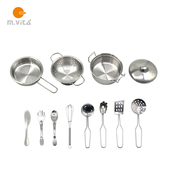 304不锈钢 儿童迷你厨房用品12件套 蒙生教育 蒙氏语言工作教具