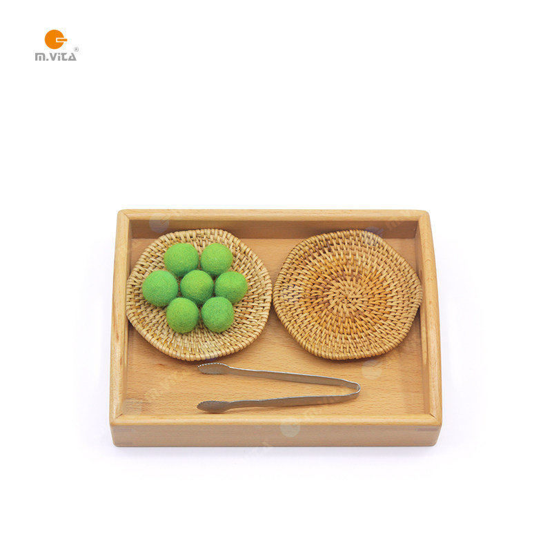 蒙氏家庭教具蒙生蒙台梭利日常生活基础练习藤编夹羊毛球套装工作,玩具/童车/益智/积木/模型,其它早教玩具类,淘宝优惠券,粉丝福利购,淘宝优惠卷