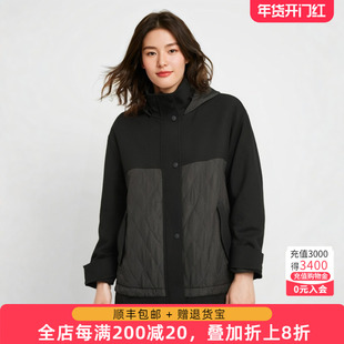 胖太太大码女装秋季新品韩版时尚短款宽松连帽风衣外套722301610