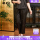 新款 夏季 桑蚕丝时尚 休闲长裤 424107920 胖太太大码 妈妈中年款 女装