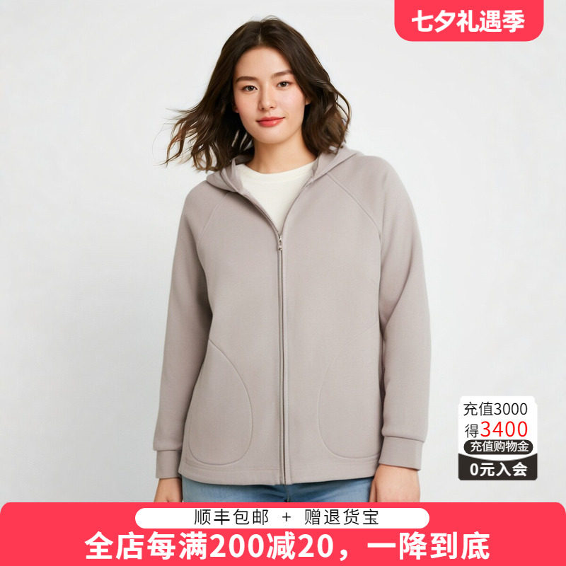胖太太外套拉链宽松休闲