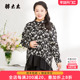 中长衬衫 胖太太大码 725106210 碎花图案立领长袖 时尚 女装 春夏新品