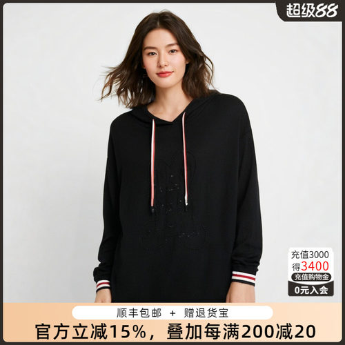 胖太太针织衫连帽休闲