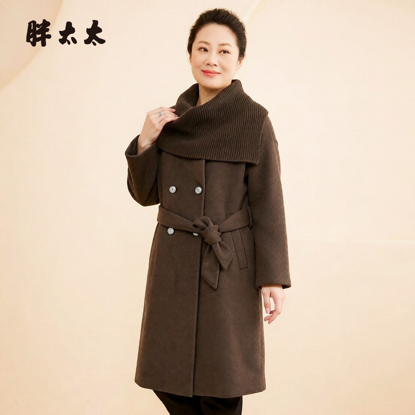胖太太秋冬新品大衣长款