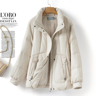 加厚皮衣女士短款韩版宽松加大码真皮外套冬季90白鸭绒绵羊皮羽绒