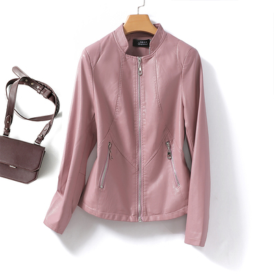 皮衣女真皮短款修身小个子外套