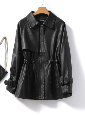 皮衣女真皮常规款收腰韩版减龄小个子绵羊皮2025新款绵羊皮女外套