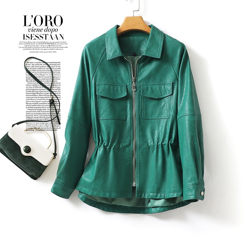 真皮皮衣常规款收腰时尚厂家直销