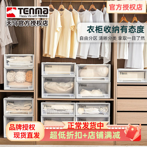 天马抽屉式箱衣柜储物