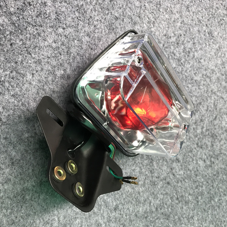 男装CG125珠江ZJ125摩托车后刹车总成 XF幸福后尾灯总成 配件12V