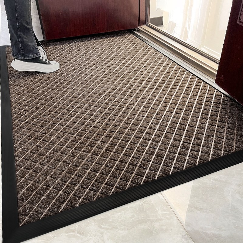 咖色入户门防滑地垫门外入门脚垫室外门口吸水地毯高级感户外门垫,居家布艺,家用脚垫,淘宝优惠券,粉丝福利购,淘宝优惠卷