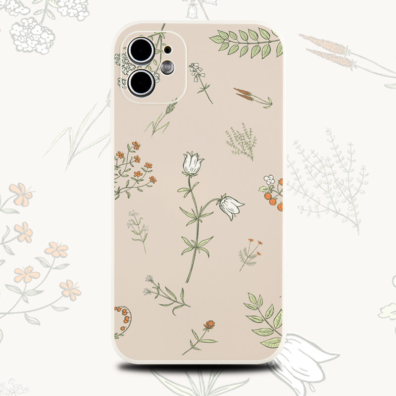 巷午 小清新风铃花用于苹果16/15/13红米note14华为mate60/p70opporeno12小米14硅胶手机壳vivos19荣耀magic6
