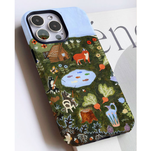 巷午 油画风治愈动物苹果15pm华为mate60p70u荣耀200vivos19手机壳opporeno12p三星s24红米k50一加ace3小米14