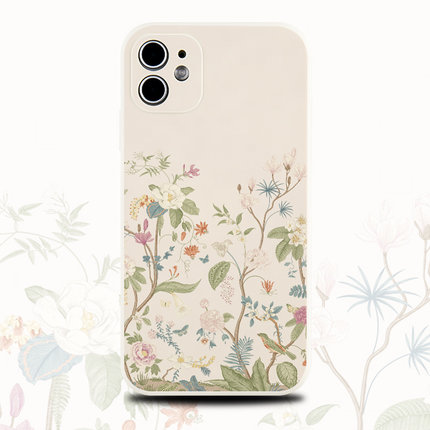 巷午 复古花朵适用于苹果15/14华为nova12mate60pura70/oppofindx7/reno9小米14/13手机壳vivox100红米note13