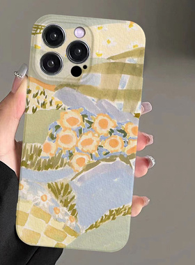 巷午 温馨花朵适用于苹果14小米11/vivoa17OPPOreno10一加ace华为mate50p60荣耀magic5全包亮面手机壳三星a13