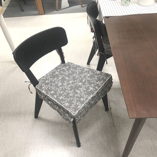 坐垫 现代简约全棉裙边餐椅垫高密度海绵定制可拆洗办公室家用特价