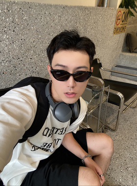 ALASYA韩版小框猫眼墨镜2023新款户外登山防紫外线显瘦太阳眼镜