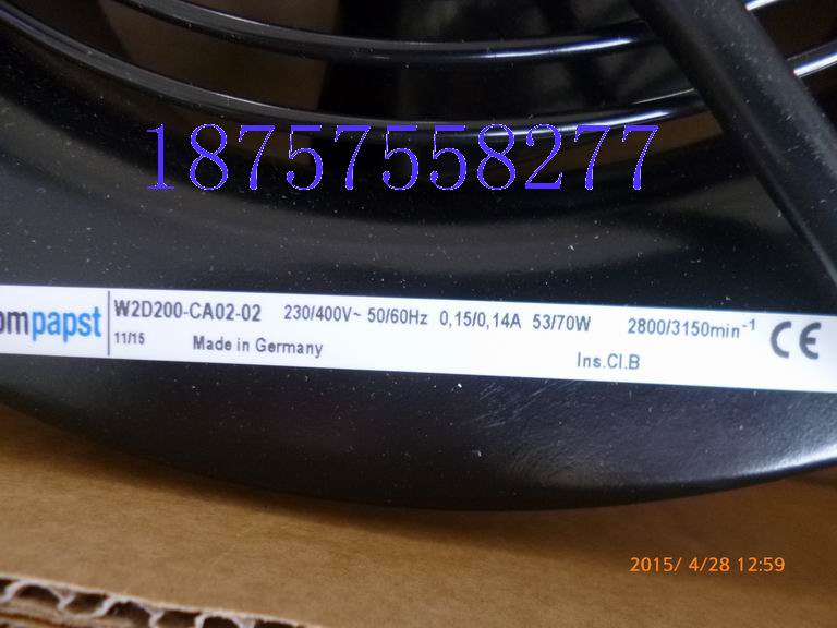全新原装德国EBM A2D200-AA02-02 230V/400V 西门子风扇 电机风扇