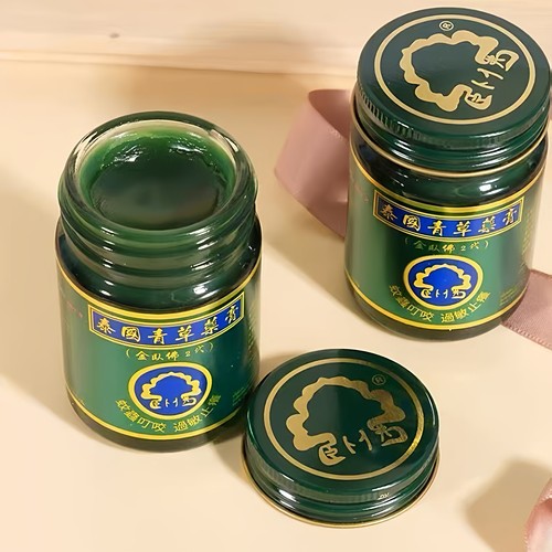 泰国金卧佛青草膏原装进口正品儿童婴儿驱蚊蚊虫叮咬药膏2代