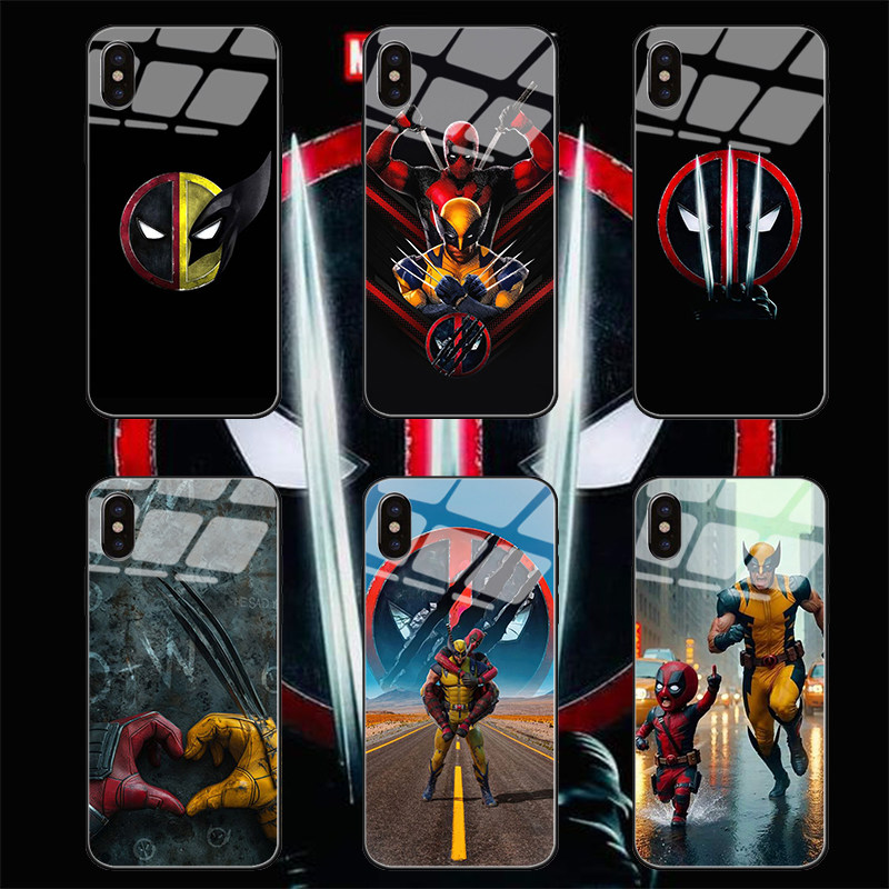 小贱贱死侍3死侍与金钢狼Deadpool手机壳适用14苹果华为mate60小米oppo一加三星S23iPhone15promax保护套