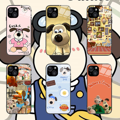 适用iPhone15保护套超级无敌掌门狗格罗米特Gromit1413华为mate40荣耀magic5苹果16promax手机壳