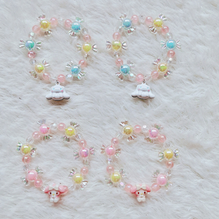 【小仙女】lolita呲甜三丽鸥sanrio玉桂狗美乐蒂手链大耳狗瑞本兔