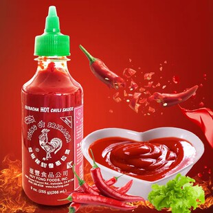 255g小瓶 A美国汇丰牌 sriracha是拉差辣椒酱红公鸡拌饭甜辣酱