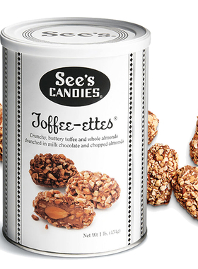 A现货美国See's candies sees杏仁糖 太妃糖巧克力糖时思454g