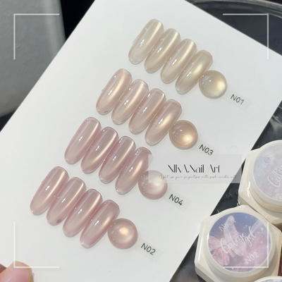 NIKA柔光金色玻璃猫眼